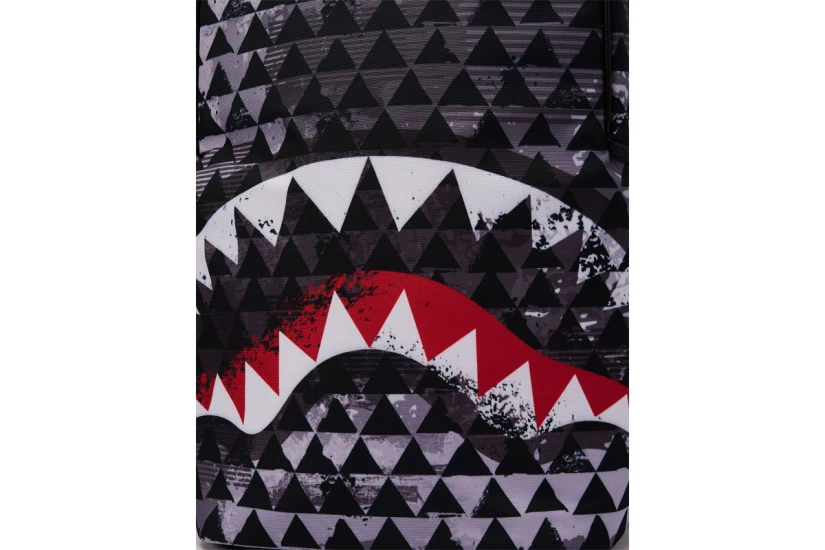Sprayground Kahuku Niho Mano Dlxsr Backpack Μαύρο, Γκρι, Λευκό, Κόκκινο