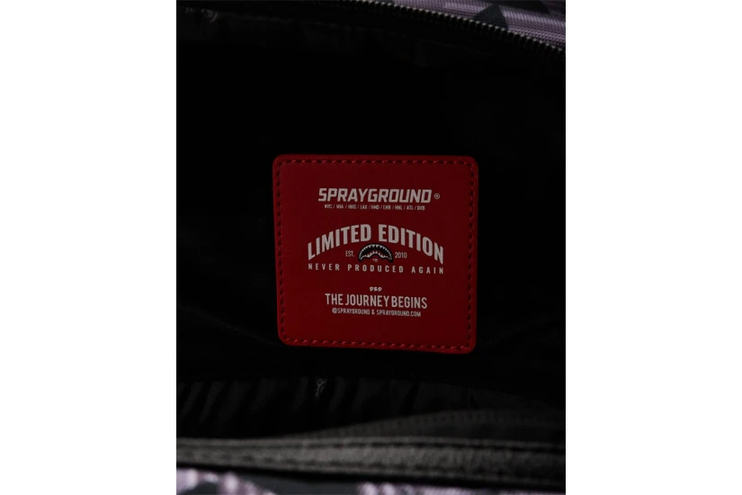 Sprayground Kahuku Niho Mano Dlxsr Backpack Μαύρο, Γκρι, Λευκό, Κόκκινο