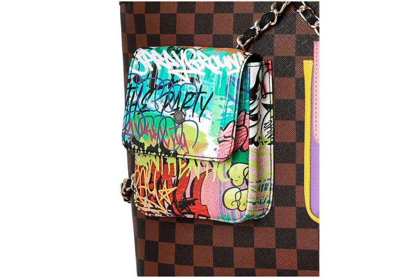 Sprayground Hanging Pockets Mix Up Dlxsv Backpack (910B8990NSZ)