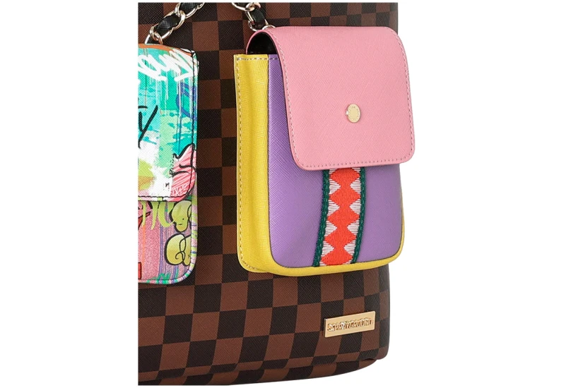 Sprayground Hanging Pockets Mix Up Dlxsv Backpack (910B8990NSZ)