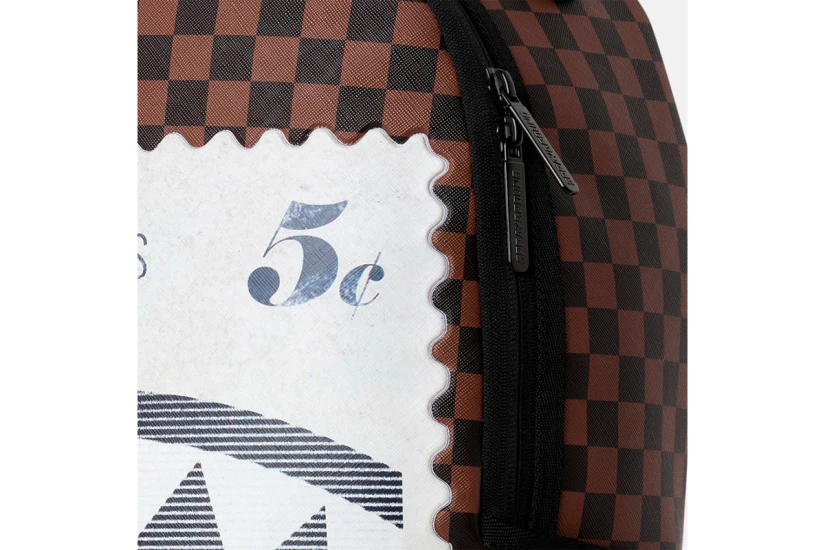 Sprayground Usps Shark Stamp Dlxsv Backpack Μαύρο, Γκρι Σκούρο, Μπλε, Πορτοκαλί