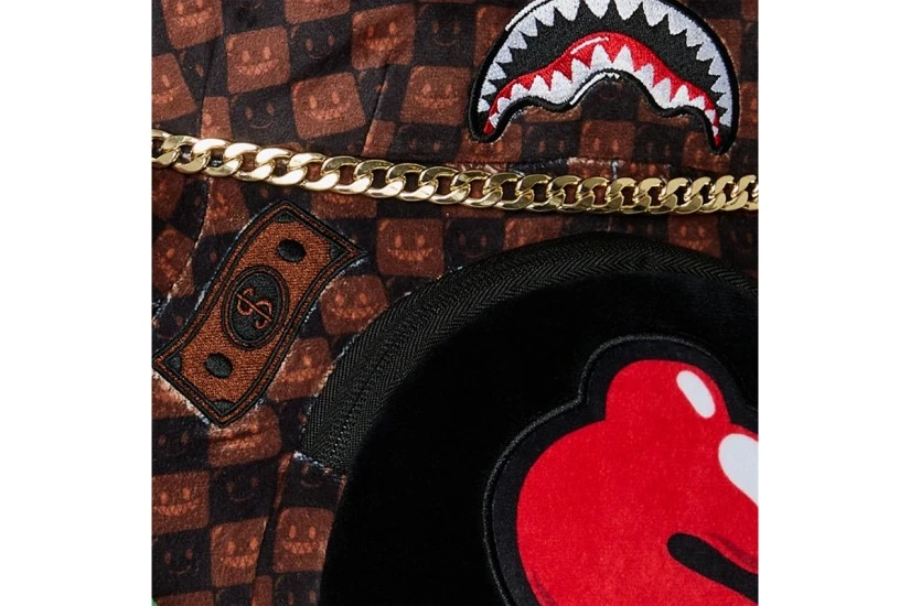 Sprayground Sharks In Paris WTF Bubble Check Moneybear Backpack Καφέ, Διάφορα Χρώματα