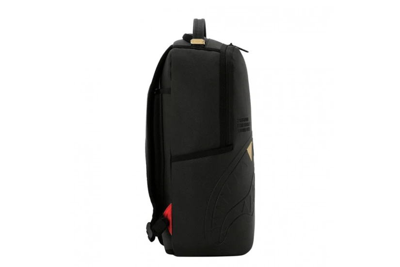 Sprayground Blacked Out Embossed Gold Tooth Dlxsv Backpack (910B9325NSZ)