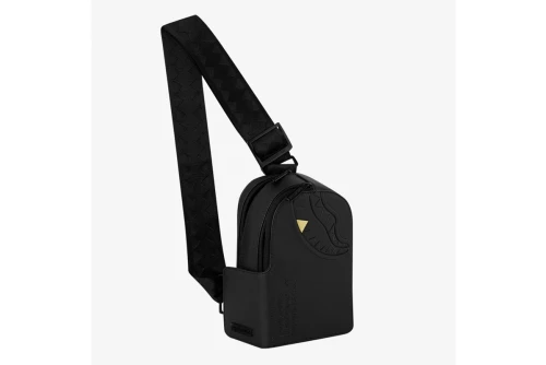 Sprayground Blacked Out Embossed Gold Tooth Sling Backpack (910B9326NSZ)