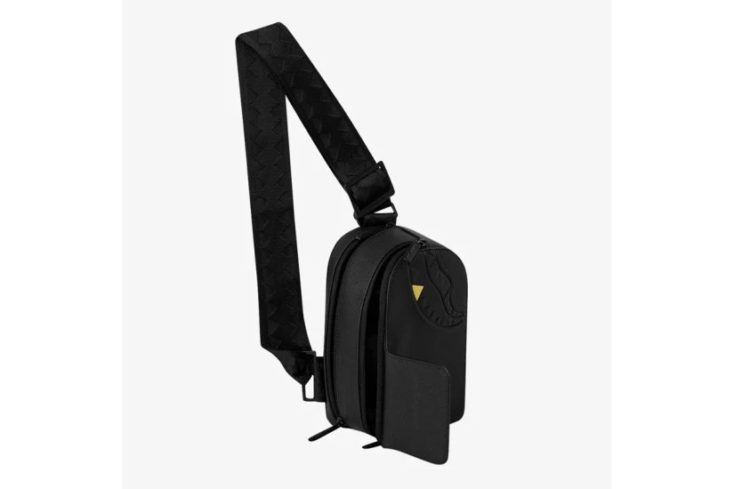 Sprayground Blacked Out Embossed Gold Tooth Sling Backpack (910B9326NSZ)