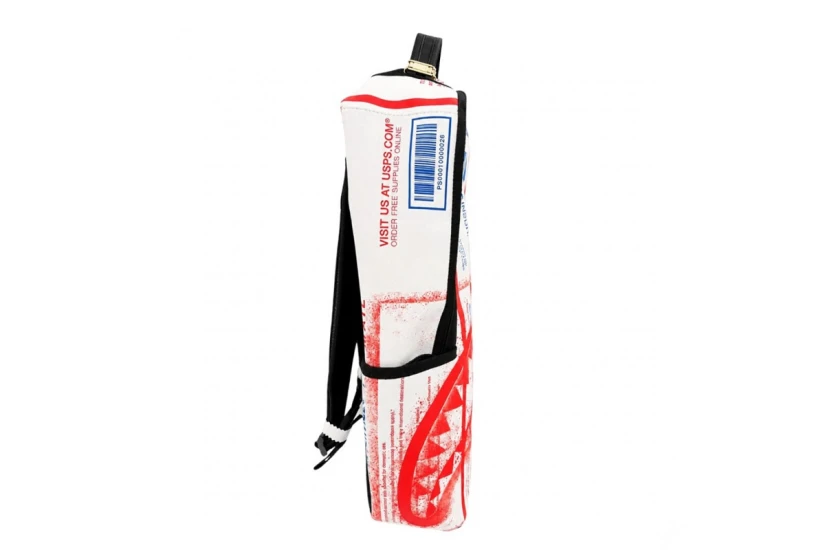 Sprayground USPS Shipping Box DLX Backpack Λευκό, Κόκκινο, Μπλε