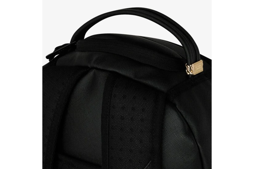Sprayground Shark Central Embroidered Shark Backpack Μαύρα, Λευκά, Κόκκινα