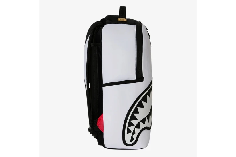Sprayground Shark Central DLXS Backpack Μαύρα, Λευκά