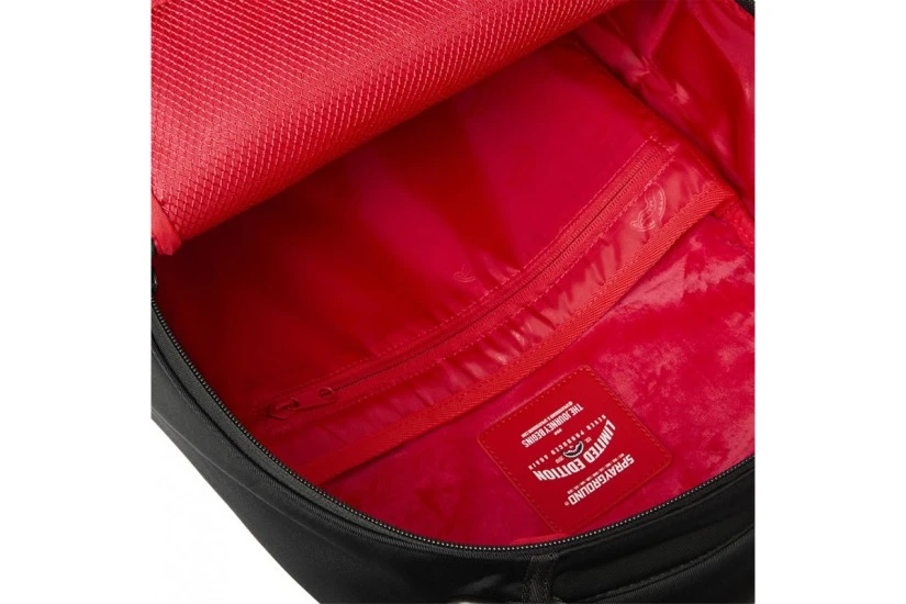 Sprayground Shark Central DLXS Backpack Μαύρα, Λευκά, Γκρι