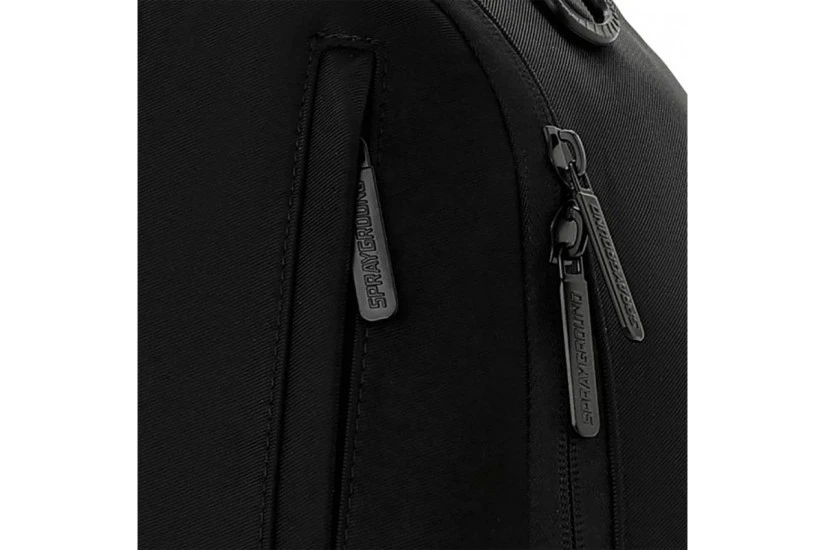 Sprayground Shark Central Blacked Out Embossed Nylon Backpack Μαύρο