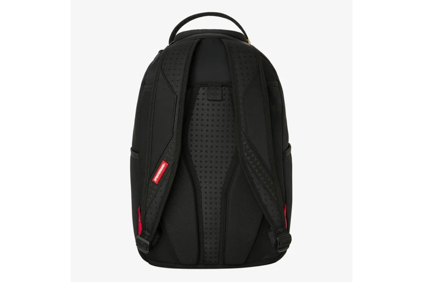 Sprayground Shark Central Nylon Embossed DLXS Backpack Μαύρο, Γκρι