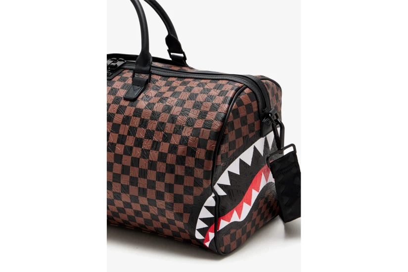Sprayground Big City Emboss Large Τσάντα Ώμου - Χειρός Καφέ, Μαύρη