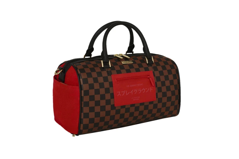 Sprayground Red Redemption Mini Τσάντα Ώμου - Χειρός Καφέ, Μαύρο, Κόκκινο