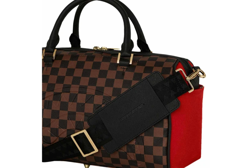 Sprayground Red Redemption Mini Τσάντα Ώμου - Χειρός Καφέ, Μαύρο, Κόκκινο