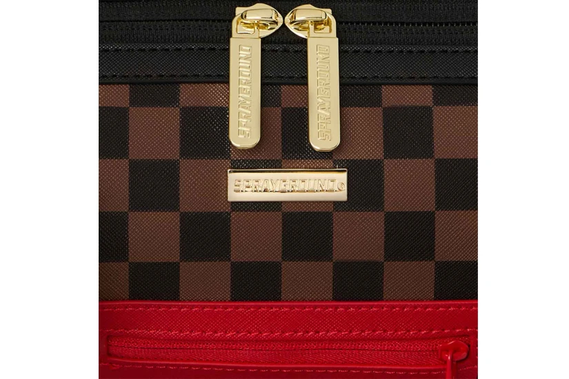 Sprayground Red Redemption Mini Τσάντα Ώμου - Χειρός Καφέ, Μαύρο, Κόκκινο