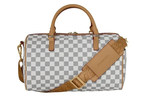 Sprayground Embossed Check Cream Mini Τσάντα Ώμου - Χειρός (910D9398NSZ)