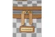 Sprayground Embossed Check Cream Mini Τσάντα Ώμου - Χειρός Γκρι, Λευκή, Μπεζ