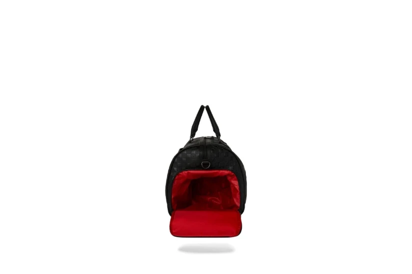 Sprayground Raised Check Large Duffle Τσάντα Ώμου - Χειρός Μαύρη