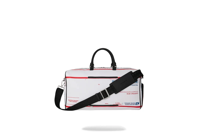 Sprayground Usps Shipping Box Duffle Τσάντα Ώμου - Χειρός Λευκό, Κόκκινο, Μπλε, Μαύρο