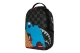 Sprayground Sesame Street Cookie Monster Curtain Mini Backpack Μαύρο, Γκρι Σκούρο, Μπλε, Πορτοκαλί