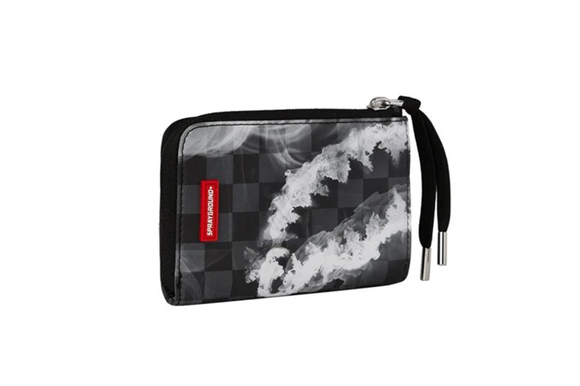 Sprayground Sip N Smoke Πορτοφόλι Ανθρακί, Μαύρο, Λευκό, Γκρι