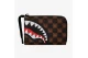 Sprayground Sharks In Paris WTF Bubble Check Πορτοφόλι Καφέ, Μαύρο, Λευκό, Κόκκινο