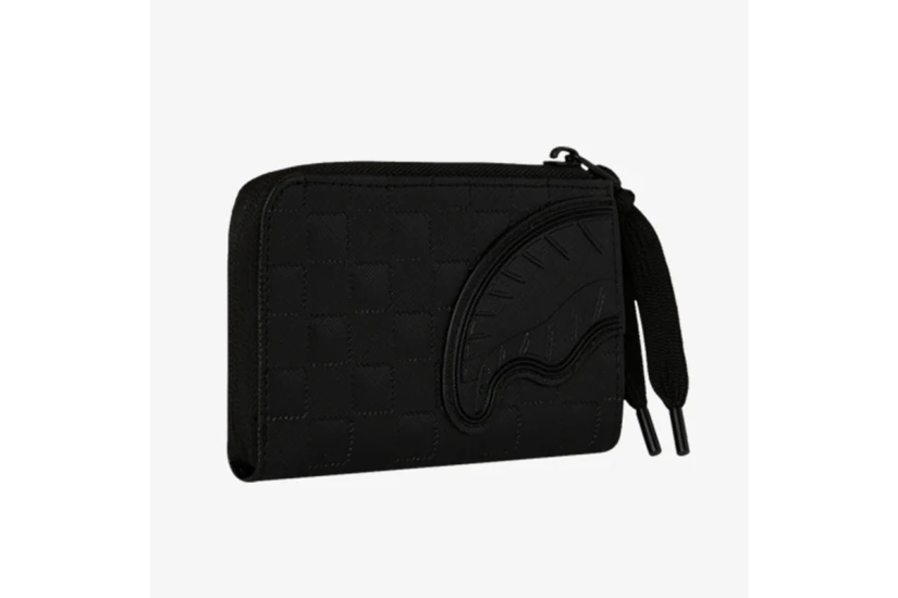 Sprayground Raised Check Πορτοφόλι Μαύρο
