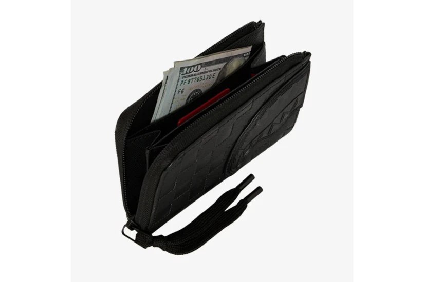 Sprayground Raised Check Πορτοφόλι Μαύρο