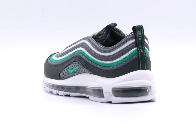Nike Air Max 97 Ανδρικά Sneakers Γκρι, Ανθρακί, Λευκά, Πράσινα