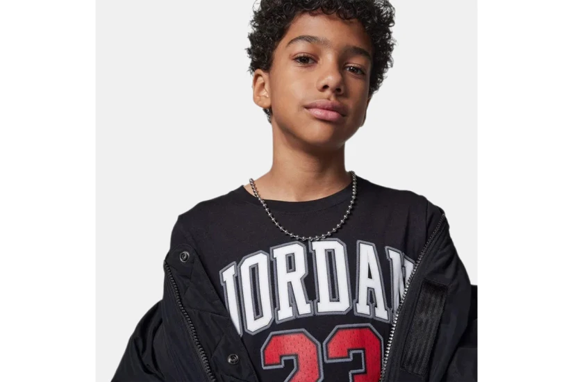 Jordan Practice Flight Παιδικό Κοντομάνικο T-Shirt Μαύρο