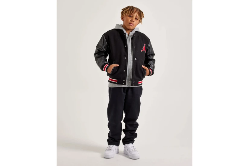 Jordan Varsity Παιδικό Μπουφάν Bomber Μαύρο, Κόκκινο