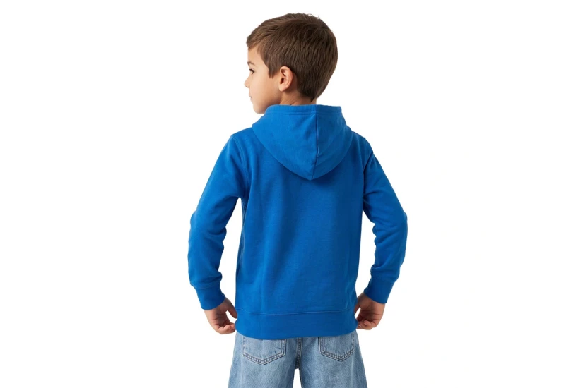 Jordan Brooklyn Fleece Παιδικό Ανδρικό Φούτερ με Κουκούλα Μπλε