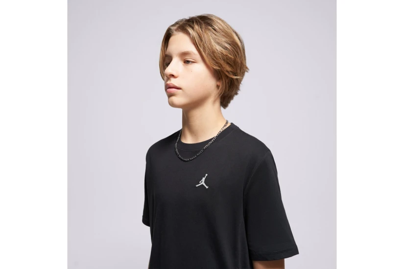 Jordan Jumpman Air Embroidered Παιδικό Κοντομάνικο T-Shirt Μαύρο