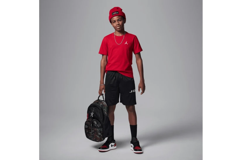 Jordan Jumpman Air Embroidered Παιδικό Κοντομάνικο T-Shirt Κόκκινο