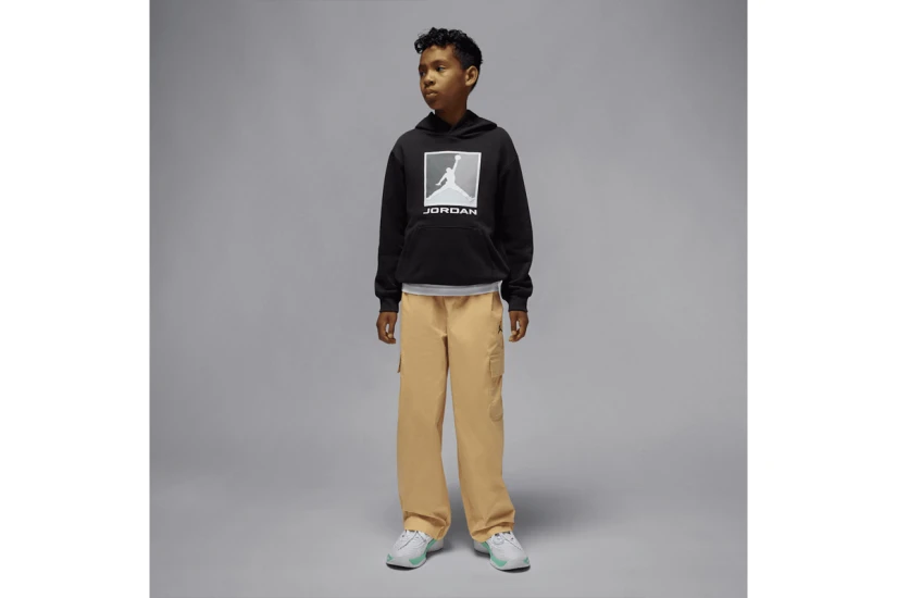 Jordan Essentials Fleece Baseline Παιδικό Φούτερ με Κουκούλα
