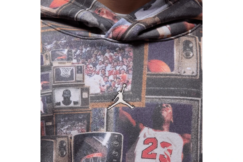 Jordan Brooklyn Printed Fleece Παιδικό Φούτερ με Κουκούλα