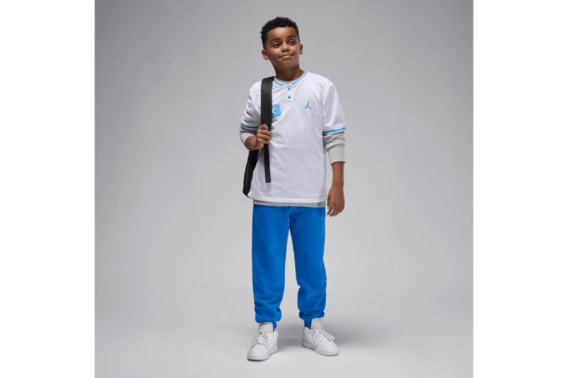 Jordan Brooklyn Fleece Παιδικό Παντελόνι Φόρμας Μπλε