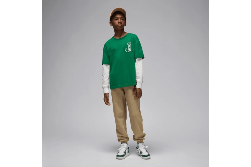 Jordan Brooklyn Fleece Παιδικό Παντελόνι Φόρμας Μπεζ