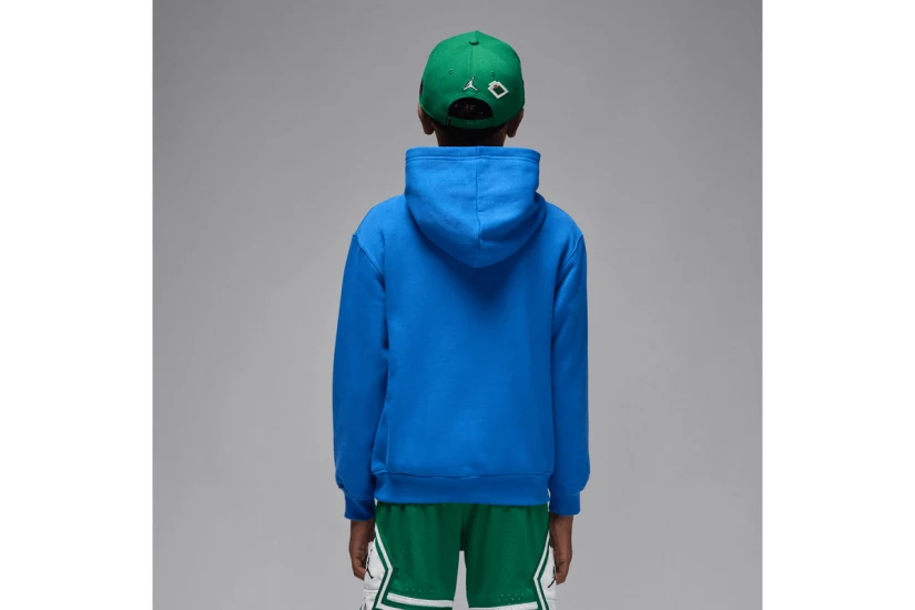 Jordan Brooklyn Fleece Παιδικό Φούτερ με Κουκούλα Μπλε