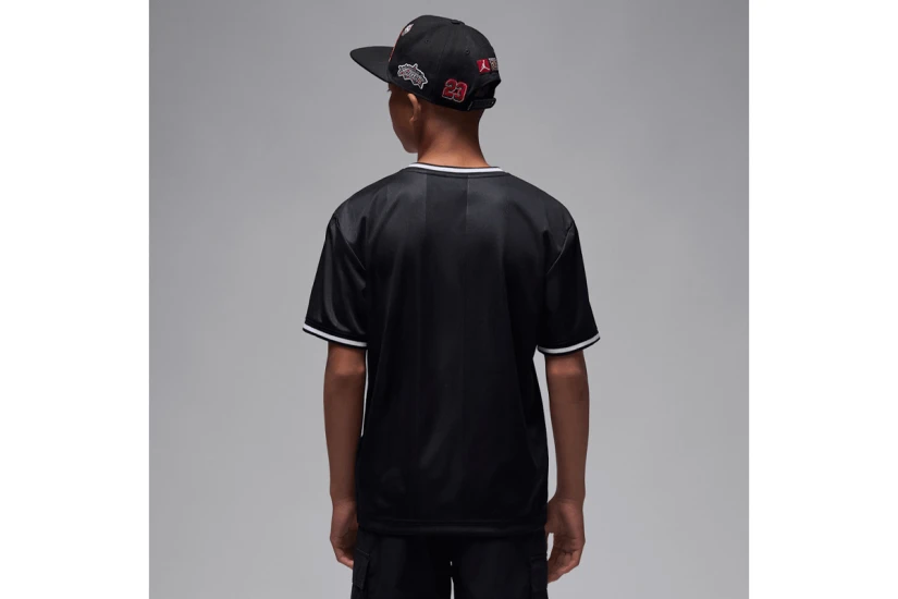 Jordan Sport Jersey Παιδικό Κοντομάνικο T-Shirt Μαύρο