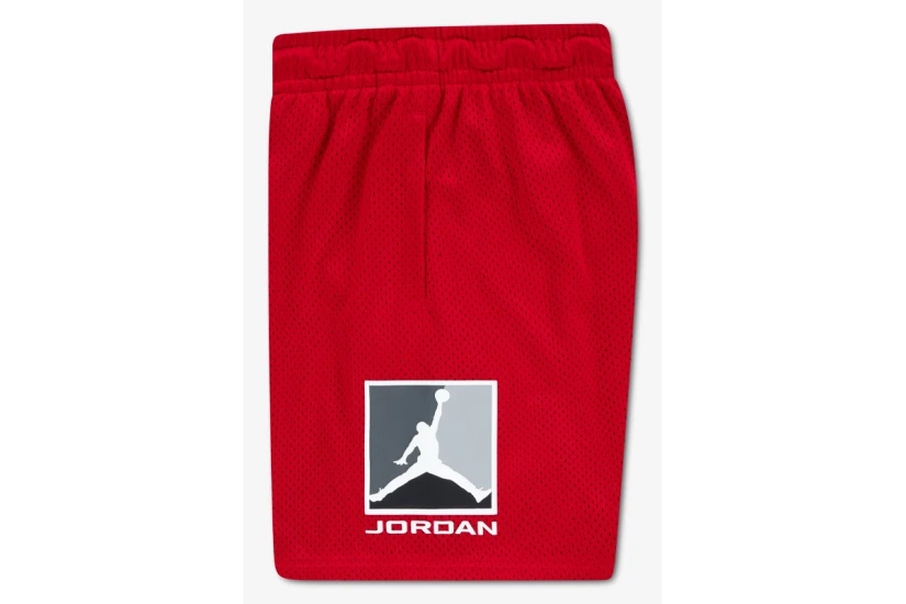Jordan Brooklyn Baseline Mesh Παιδική Αθλητική Βερμούδα Κόκκινη