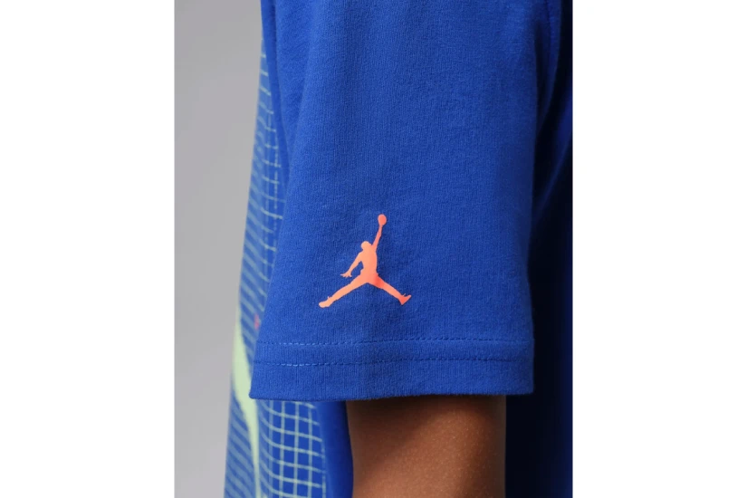 Jordan Jumpman Grid Blur Παιδικό Κοντομάνικο T-Shirt Ρουά, Φυτρί