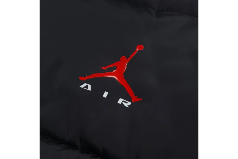 Jordan Brooklyn Graphics Παιδικό Μπουφάν Puffer Μαύρο, Κόκκινο, Λευκό