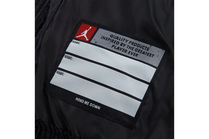 Jordan Brooklyn Graphics Παιδικό Μπουφάν Puffer Μαύρο, Κόκκινο, Λευκό