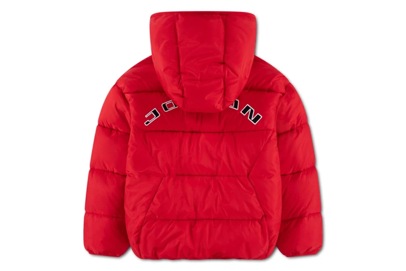 Jordan Brooklyn Graphics Παιδικό Μπουφάν Puffer Κόκκινο, Μαύρο, Λευκό