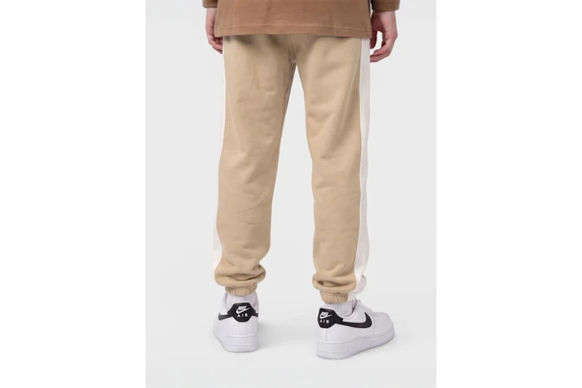 Jordan Brooklyn Fleece Παιδικό Παντελόνι Φόρμας Μπεζ, Λευκό
