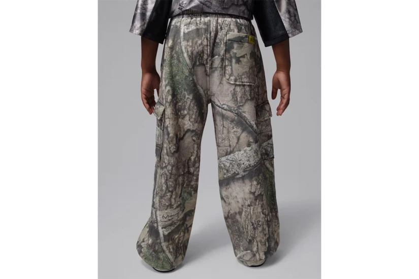 Jordan Brooklyn Realtree Printed Παιδικό Παντελόνι Φόρμας Καφέ, Μπεζ, Πράσινο