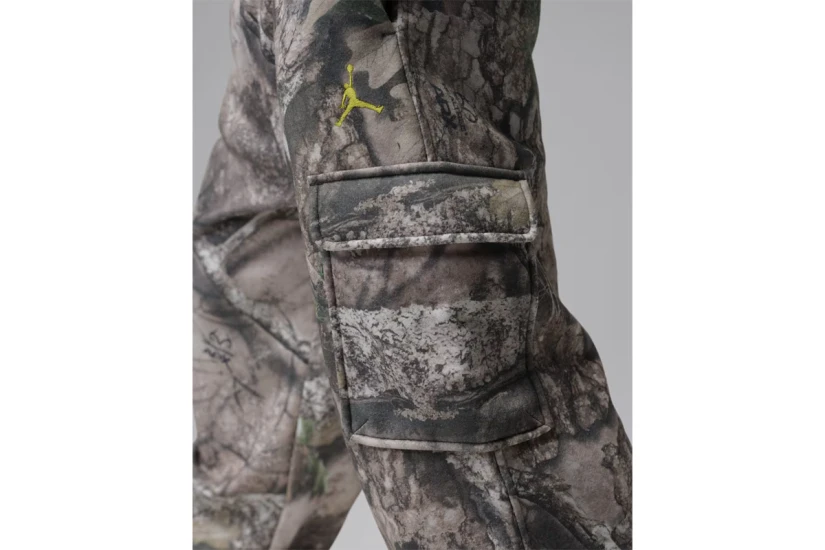 Jordan Brooklyn Realtree Printed Παιδικό Παντελόνι Φόρμας Καφέ, Μπεζ, Πράσινο