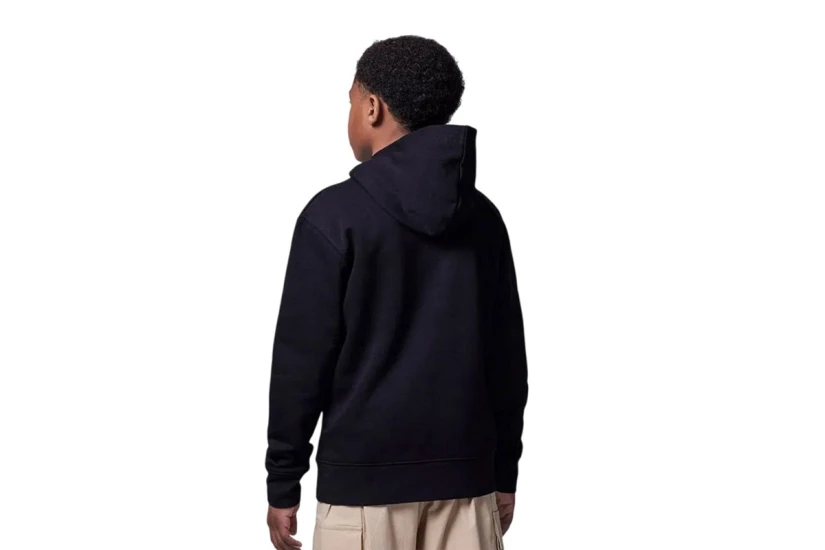 Jordan Brooklyn Fleece Παιδικό Φούτερ με Κουκούλα Μαύρο