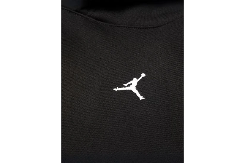 Jordan Brooklyn Fleece Παιδικό Φούτερ με Κουκούλα Μαύρο